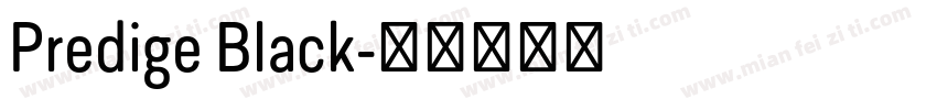 Predige Black字体转换